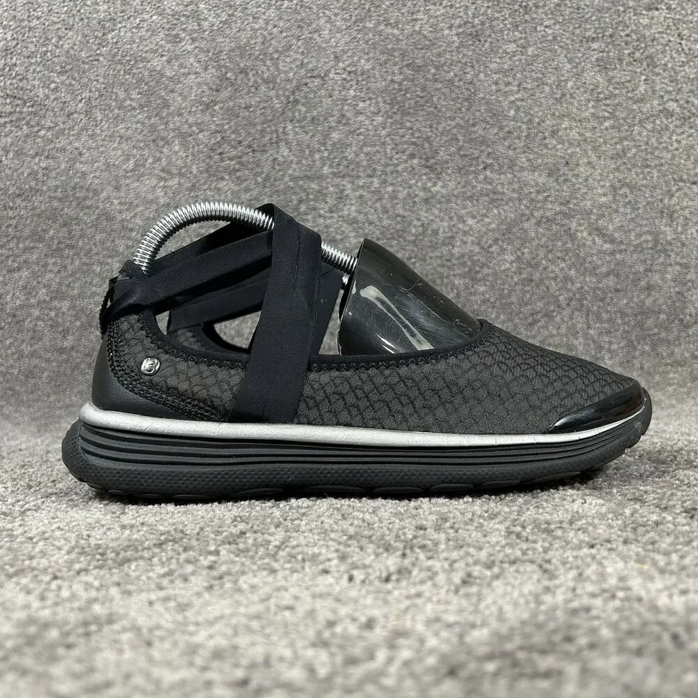 Bzees Sashay Women’s Size 8 M Black Strappy Slip-On Comfort Shoes Used